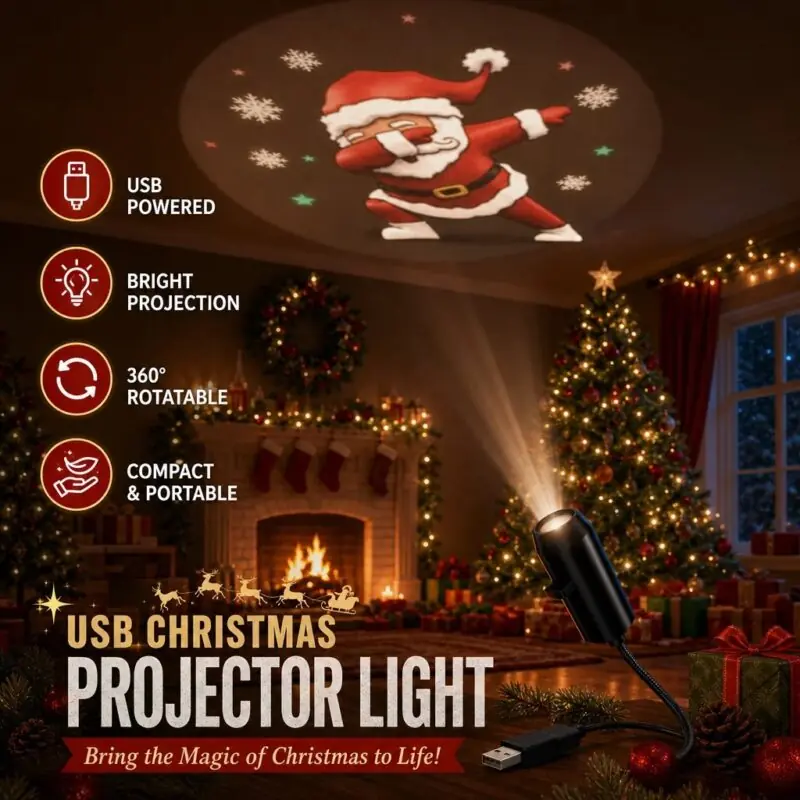 ✨Plug-&-Play HD Christmas Projector – 6 or 10 Festive Scenes(📦Buy 3 Free Shipping)