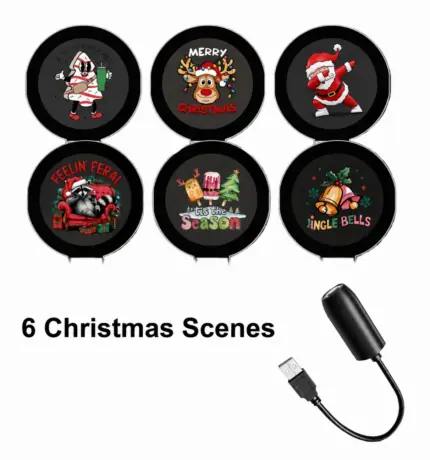 ✨Plug-&-Play HD Christmas Projector – 6 or 10 Festive Scenes(📦Buy 3 Free Shipping)