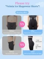 VEIMIA 360° Sculpting Shapewear Shorts Tummy Control, Cooling Breathable Memory Fabric Anti-slip Hem & No Tightness Feeling - Image 8